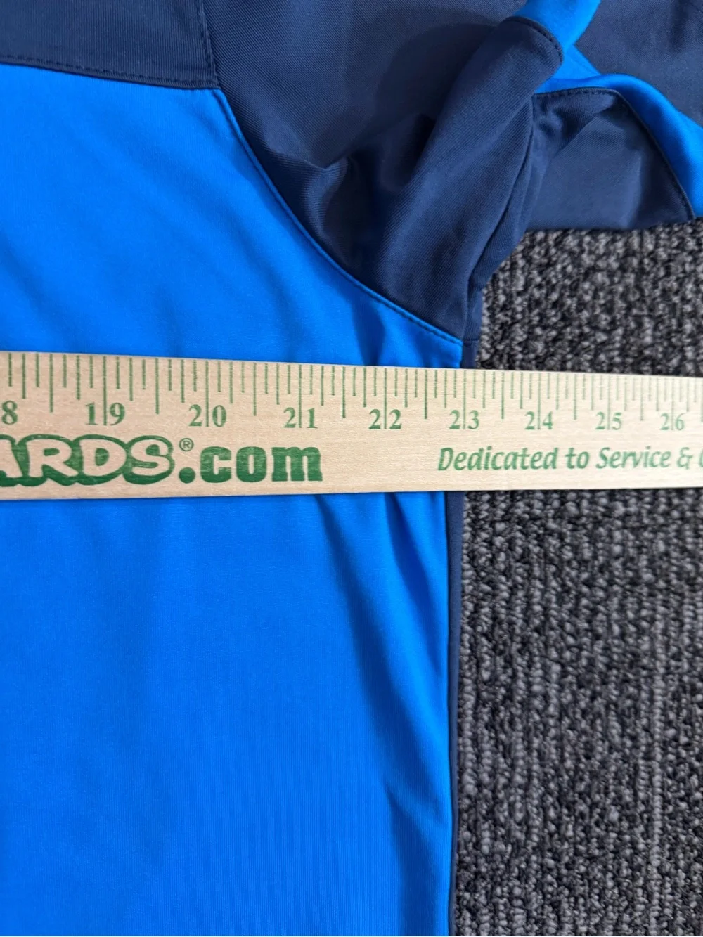 Nike Swoosh Golf Dri-Fit Standard Polo Men's L Icon Color Block Blue/Navy